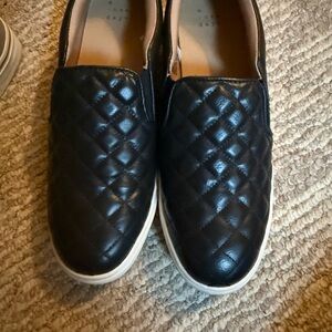 a new day Quilted Slip-On Sneakers in Black